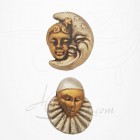 Masque de Venise - 2 Magnets Céramique