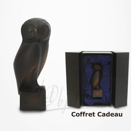 Coffret figurine d'Art, Chouette Grand Duc de François Pompon