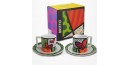 2 Tasses Expresso Choeurs- Collection Britto