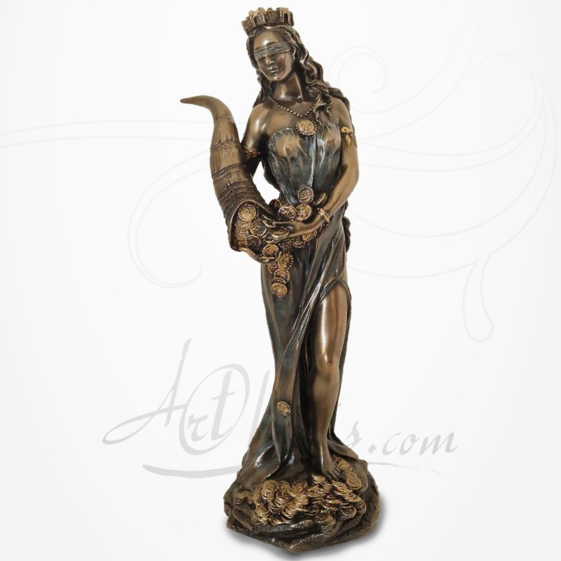 Statue de la déesse Fortuna - Figurine de la déesse grecque, sculpture