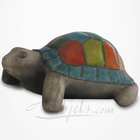 Tortue de terre en Raku