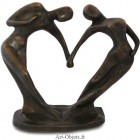 Statue Couple Coeur