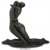 Statue Couple nu à genoux