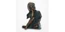 Statue Jeune Fille assise