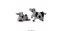 Figurine Miniature - 2 Vaches - Porcelaine