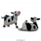 Figurine Miniature - 2 Vaches - Porcelaine