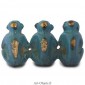 3 Singes de la sagesse - Bronze Bleu