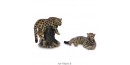 Figurine Miniature - 2 Jaguars - Porcelaine